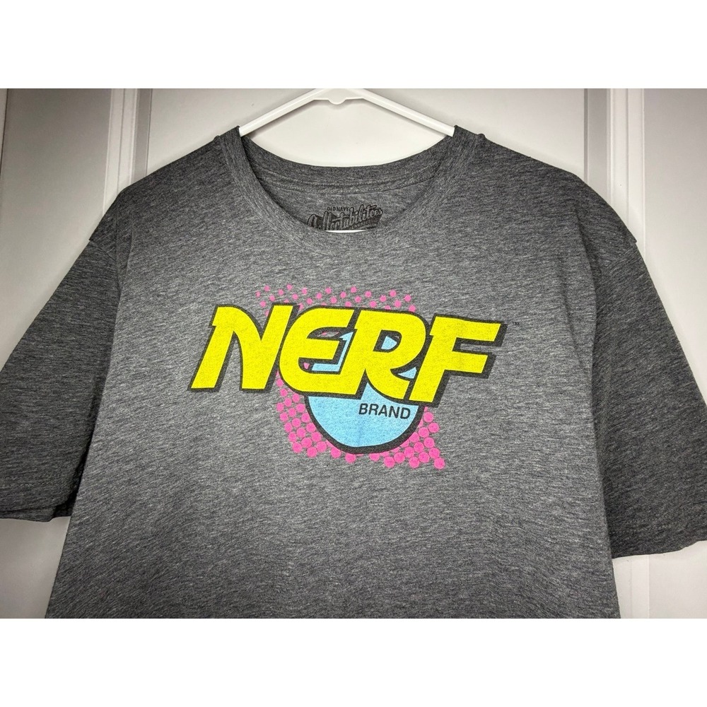 Nerf Brand Graphic Grey T-Shirt Sz‎ Mens Large NWOT